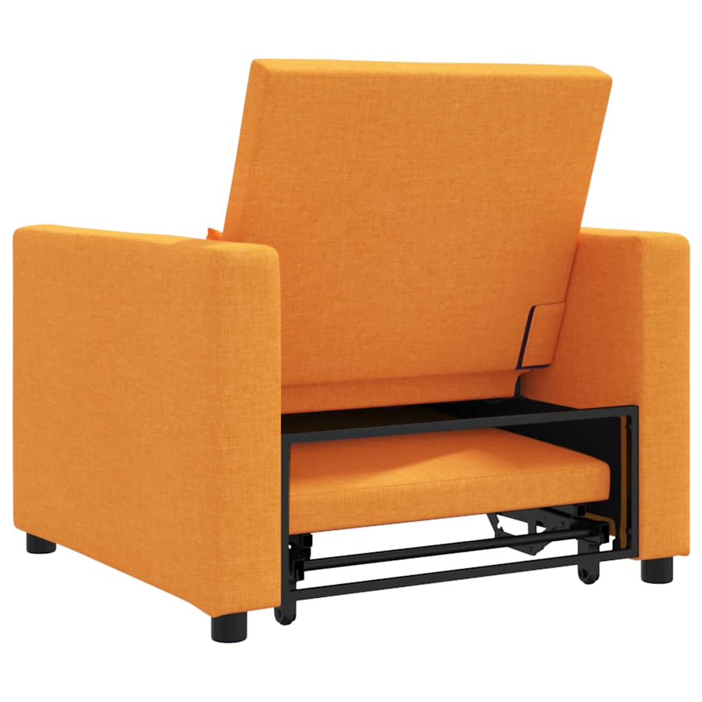 Canapé Lit Simple Jaune foncé 90 x 165 x 87 cm tissu - XIOS