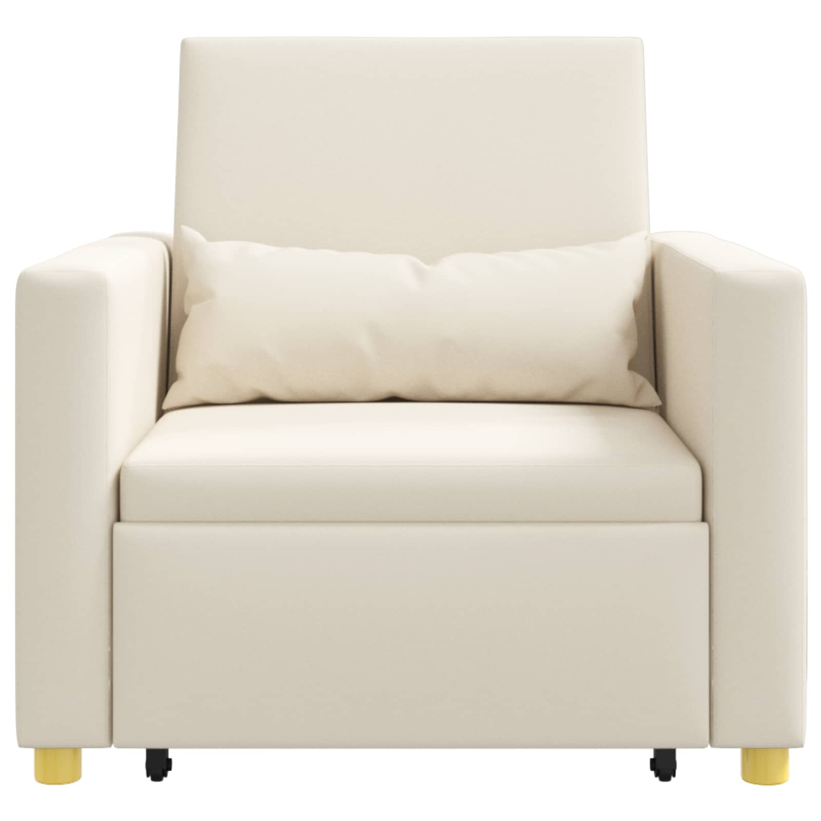 Canapé-lit escamotable simple Blanc crème 90 x 165 x 87 cm - XIOS