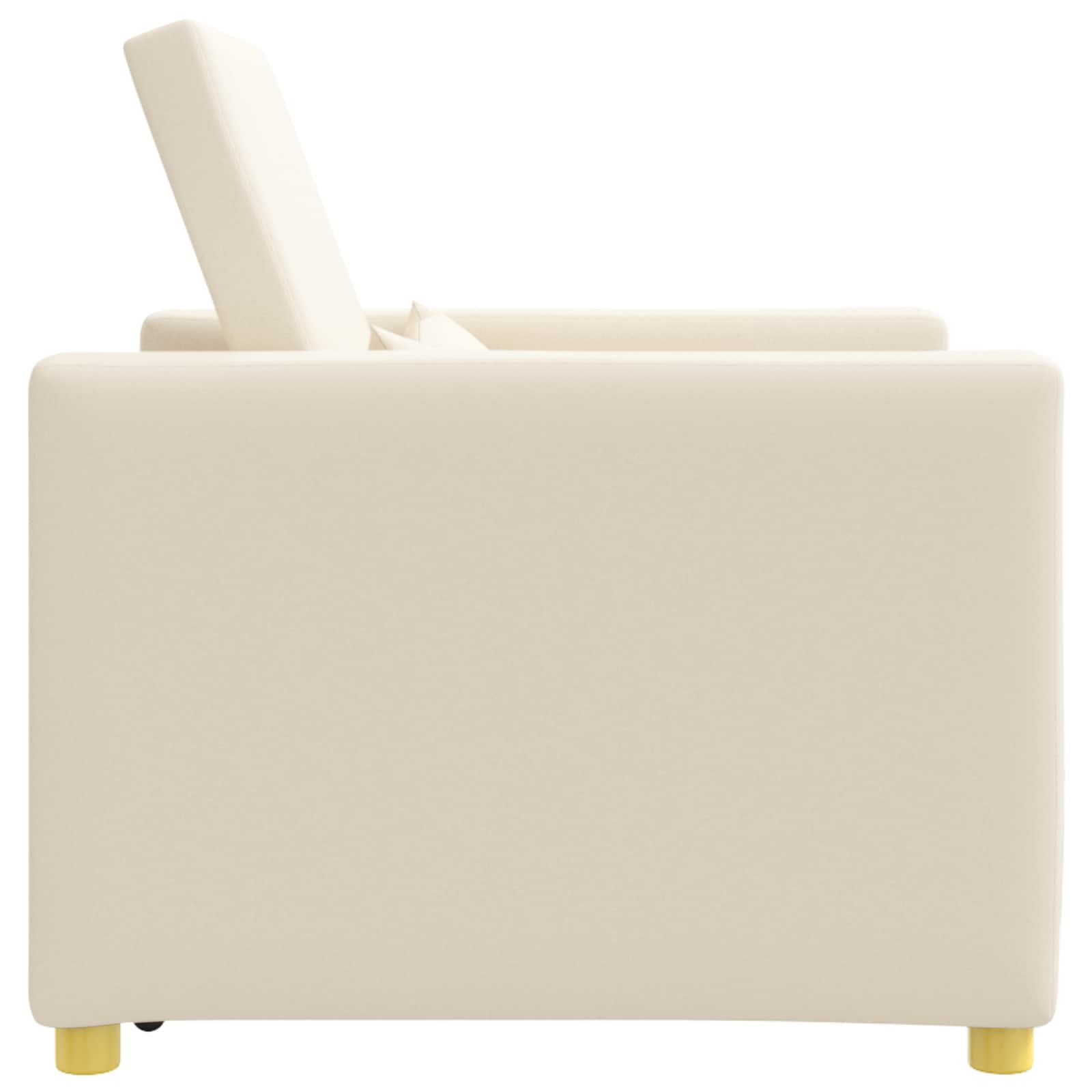 Canapé-lit escamotable simple Blanc crème 90 x 165 x 87 cm - XIOS