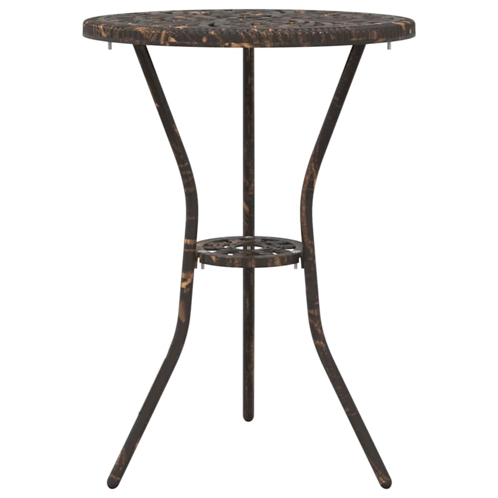 Ensemble bistro de jardin 3 pcs Bronze Aluminium - XIOS