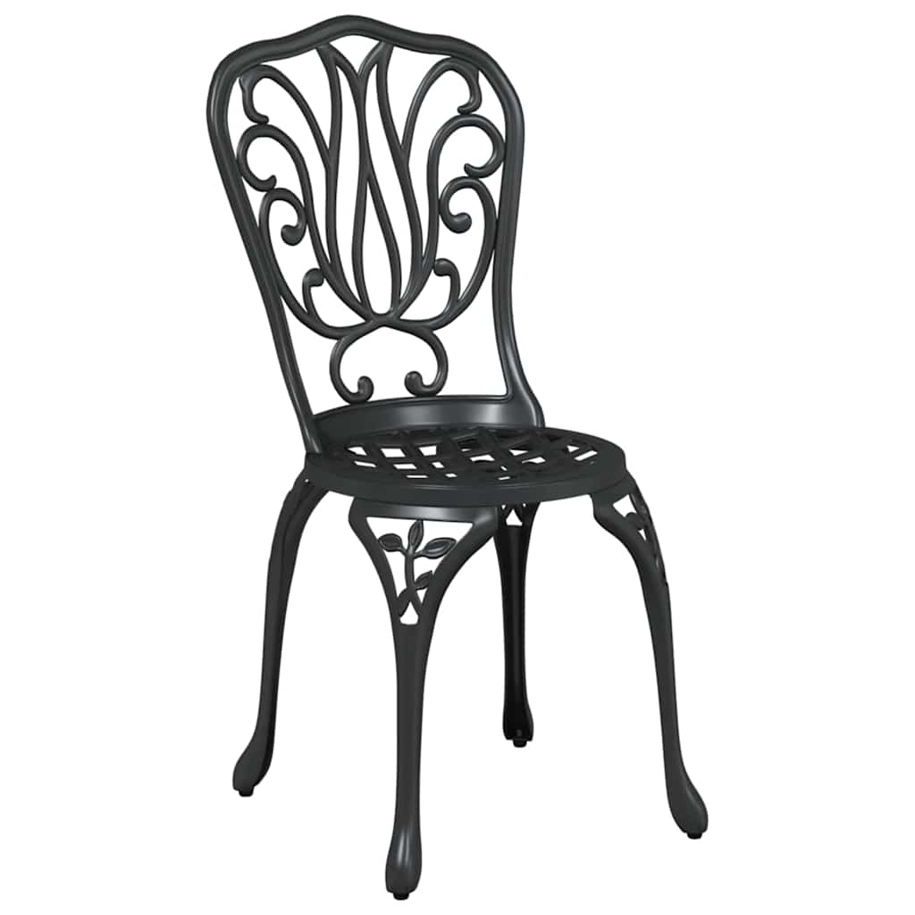 Ensemble bistro de jardin 3 pcs Noir Aluminium - XIOS