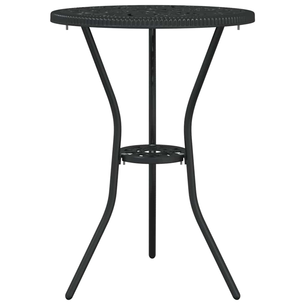 Ensemble bistro de jardin 3 pcs Noir Aluminium - XIOS