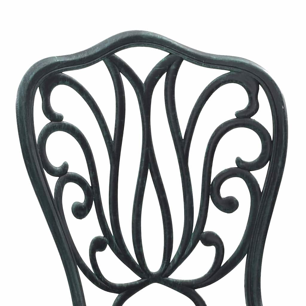 Ensemble bistro de jardin 3 pcs Vert Aluminium - XIOS