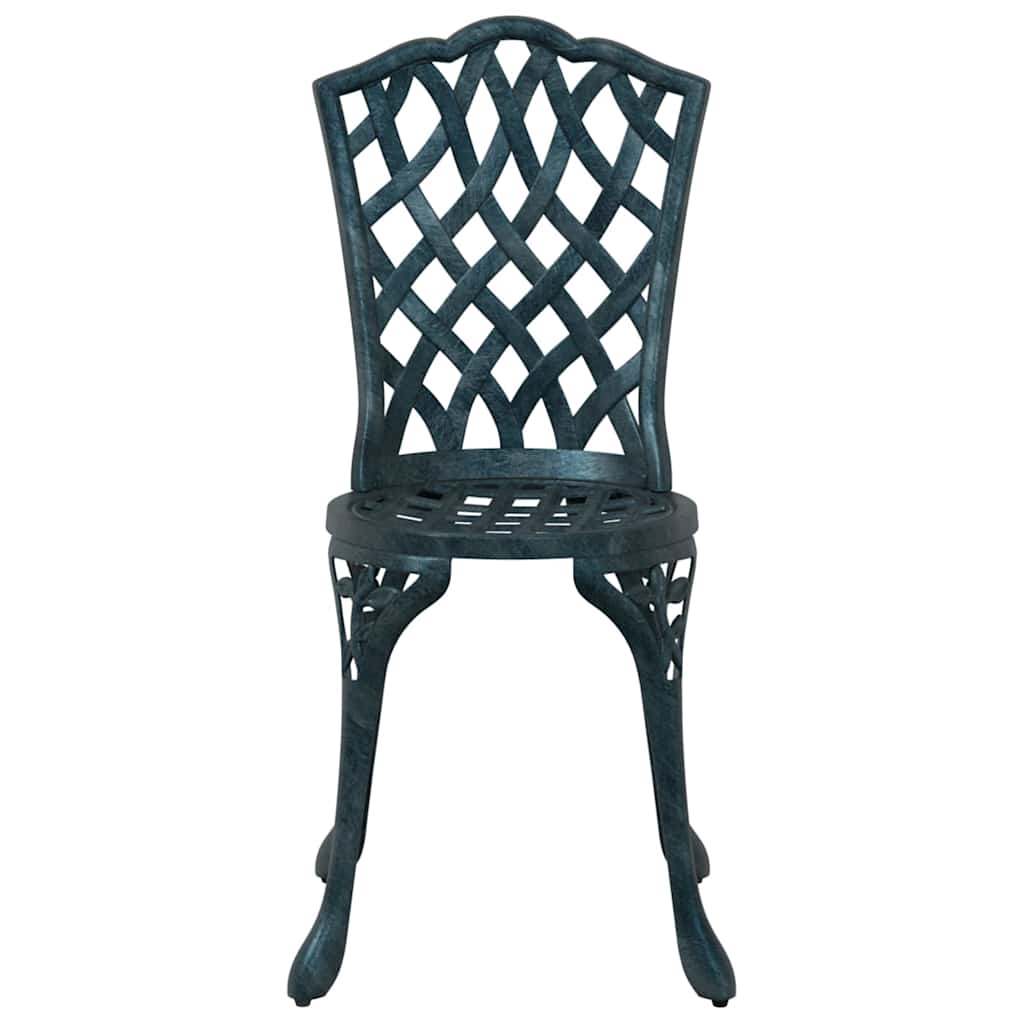 Ensemble bistro de jardin 3 pcs Vert Aluminium - XIOS