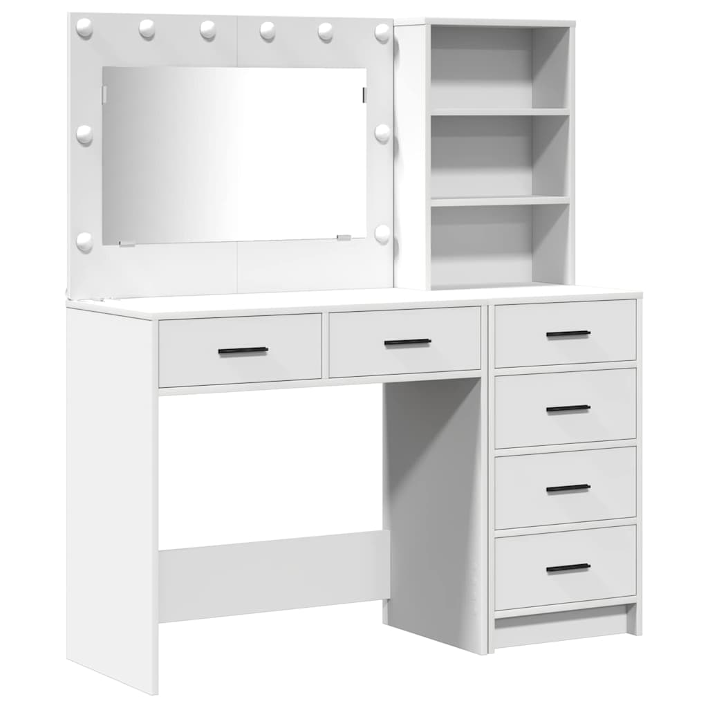 Table de Toilette Blanc 78.5 x 41 x 135 cm Bois d'ingénierie - XIOS