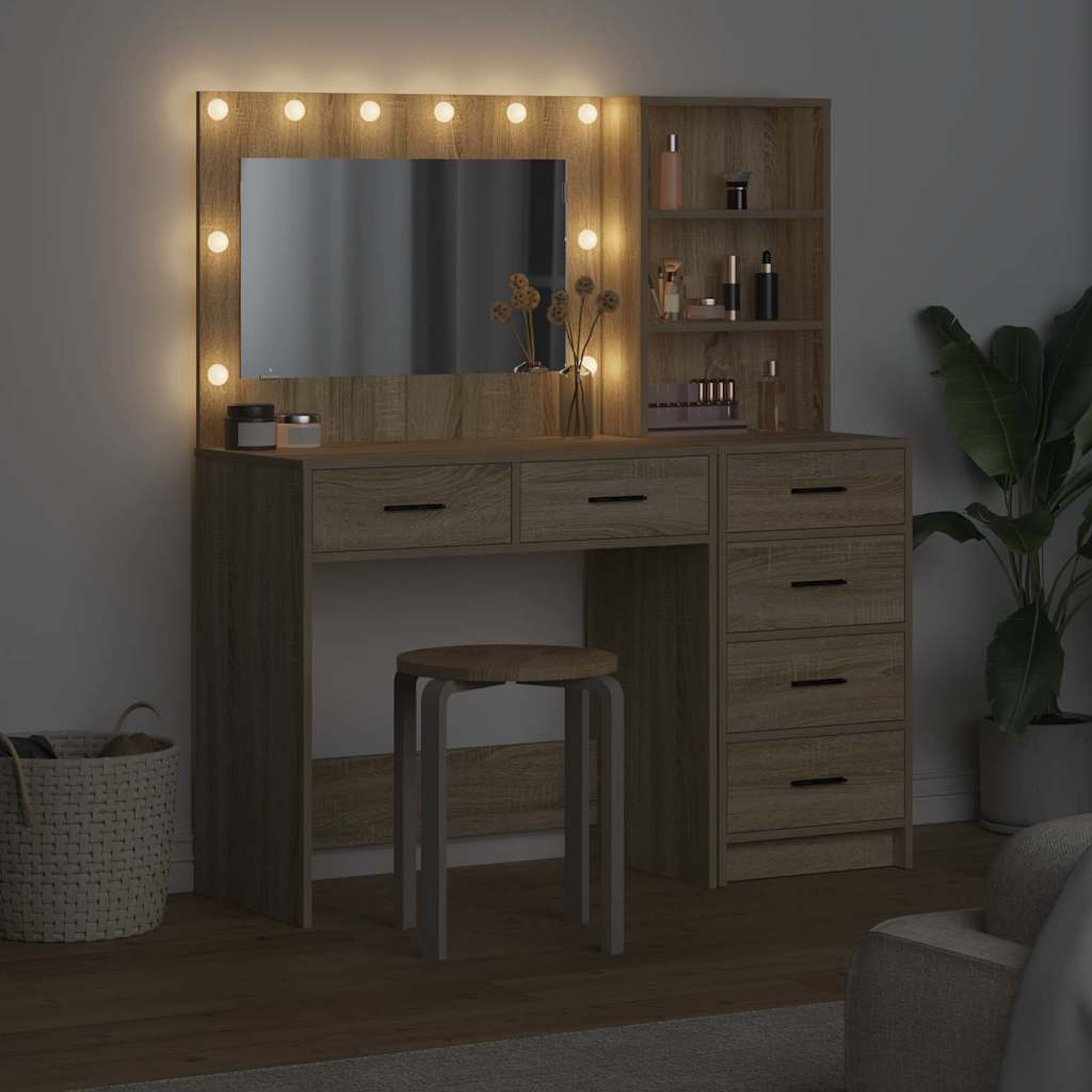 Table de Toilette Marron 78.5 x 41 x 135 cm Bois d'ingénierie - XIOS