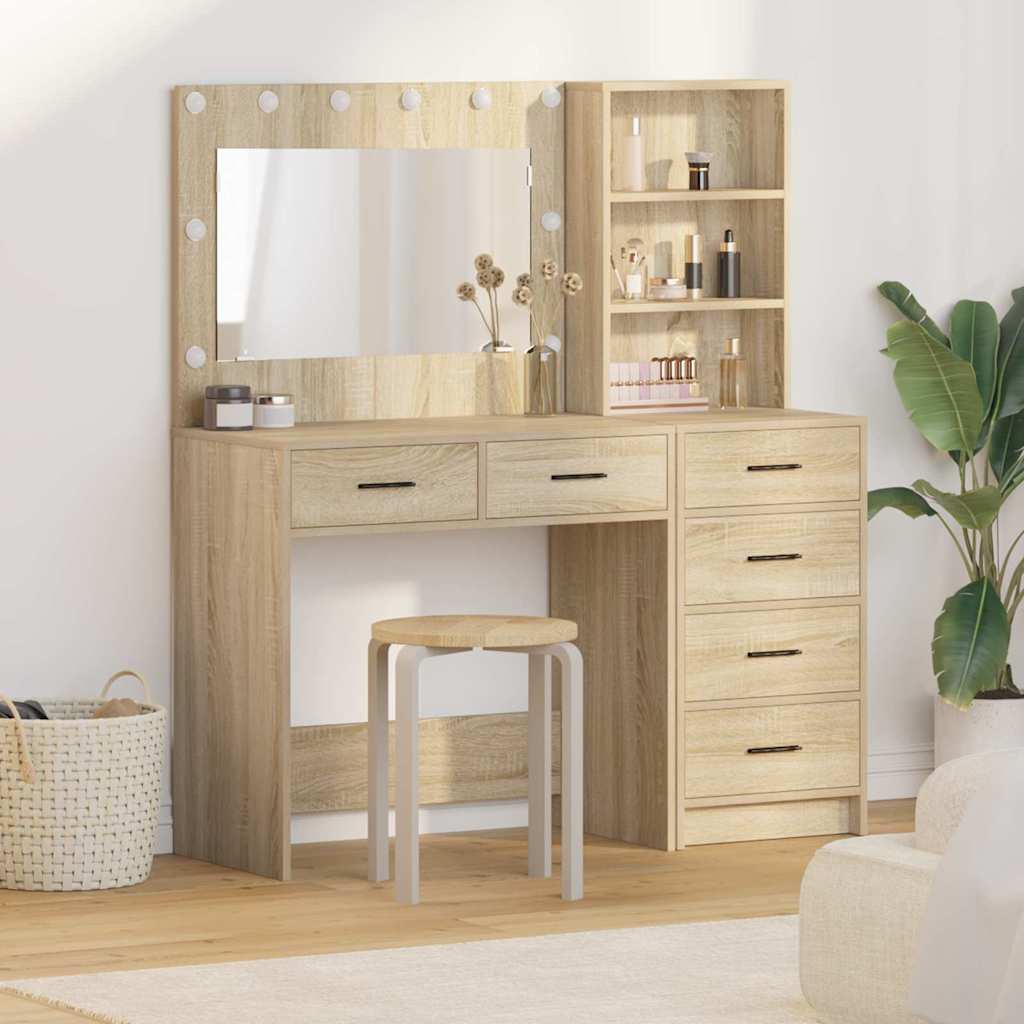 Table de Toilette Marron 78.5 x 41 x 135 cm Bois d'ingénierie - XIOS