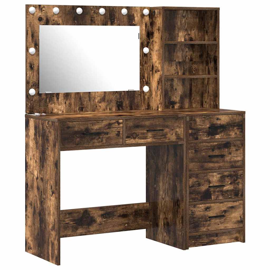 Table de Toilette avec tiroir 2 pcs Marron 78.5 x 41 x 135 cm - XIOS