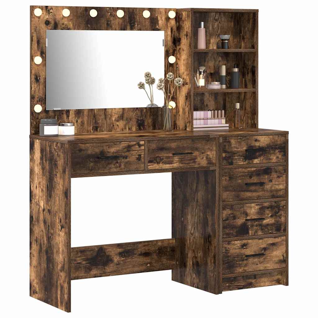 Table de Toilette avec tiroir 2 pcs Marron 78.5 x 41 x 135 cm - XIOS
