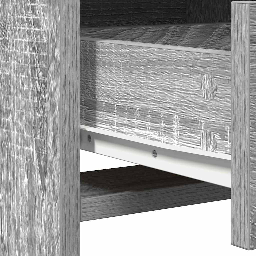 Table de Toilette avec tiroir Gris clair 78.5 x 41 x 135 cm - XIOS