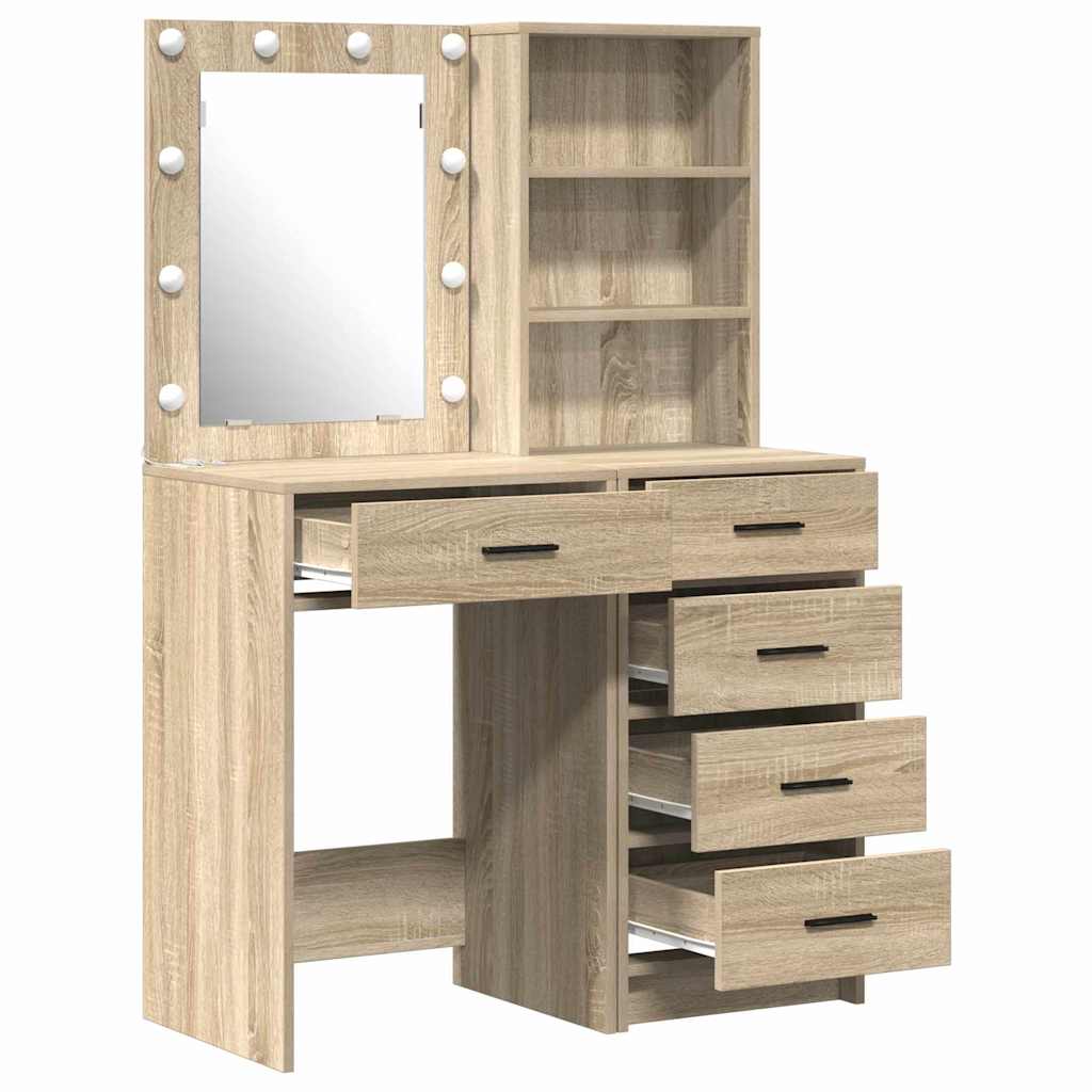 Table de Toilette avec tiroir 2 pcs Marron 50 x 41 x 135 cm - XIOS