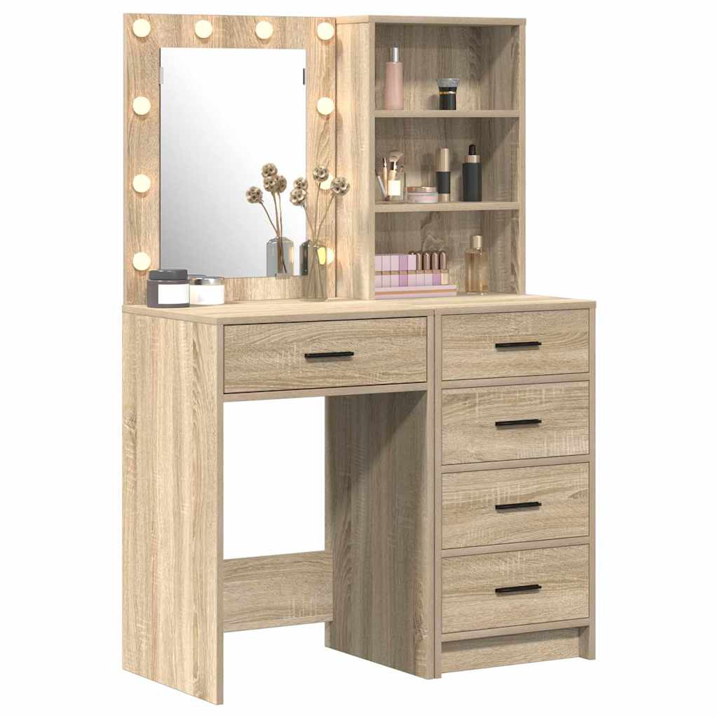Table de Toilette avec tiroir 2 pcs Marron 50 x 41 x 135 cm - XIOS