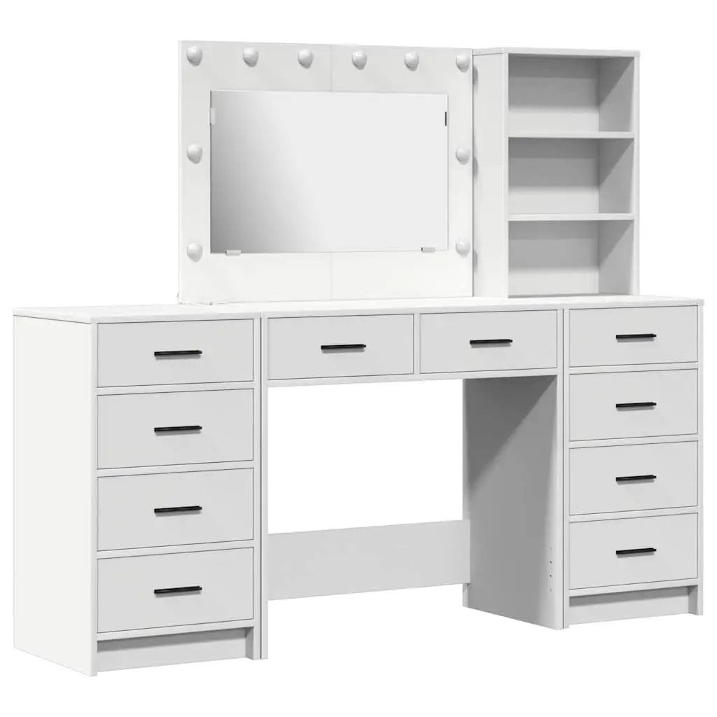 Table de Toilette 3 pc Blanc 78,5 x 41 x 135 cm - XIOS