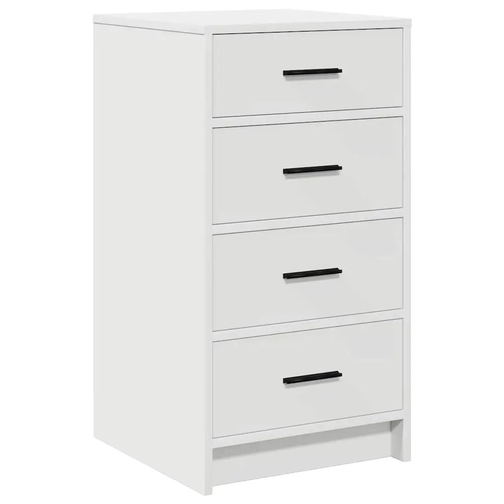 Table de Toilette 3 pc Blanc 40 x 41 x 135 cm Bois d’ingénierie - XIOS