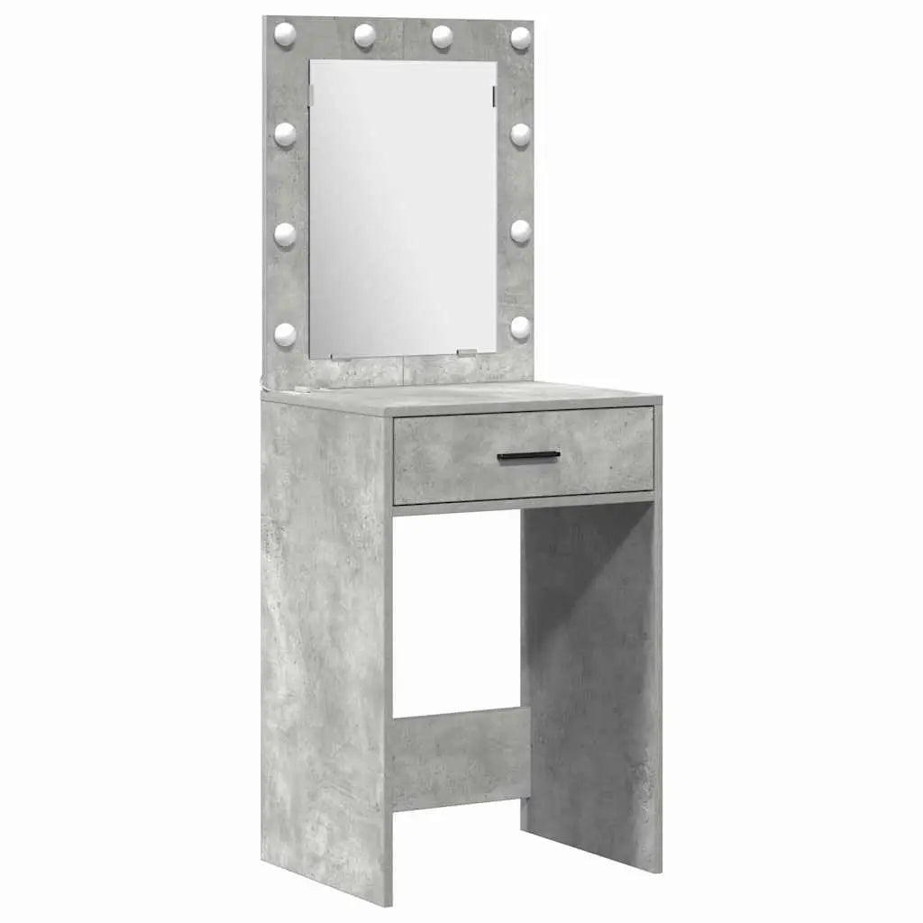 Table de Toilette 3 pc Gris 40 x 41 x 135 cm Bois d’ingénierie - XIOS