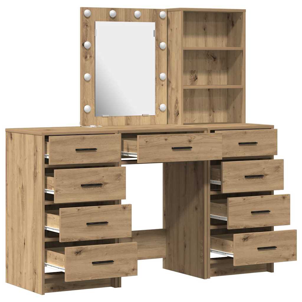 Table de Toilette avec tiroir 3 pcs Marron 40 x 41 x 135 cm - XIOS