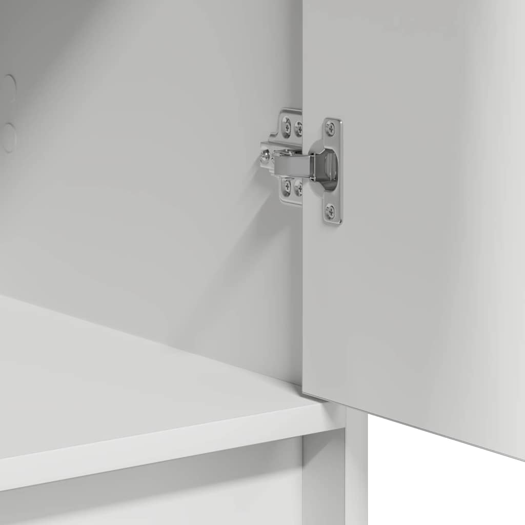 Table de Toilette 3 pcs Blanc 40 x 41 x 75 cm Bois d'ingénierie - XIOS