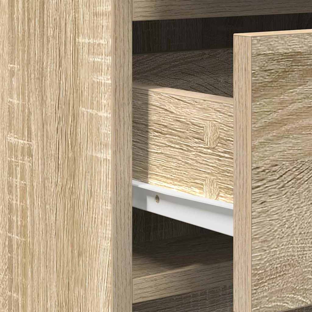 Table de Toilette avec tiroir 3 pcs Marron 40 x 41 x 75 cm - XIOS