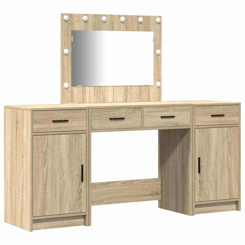 Table de Toilette 3 pc Marron 78,5 x 41 x 135 cm - XIOS