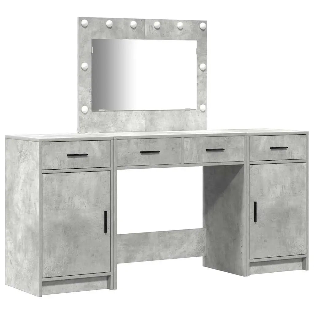 Table de Toilette 3 pc Gris 78,5 x 41 x 135 cm - XIOS