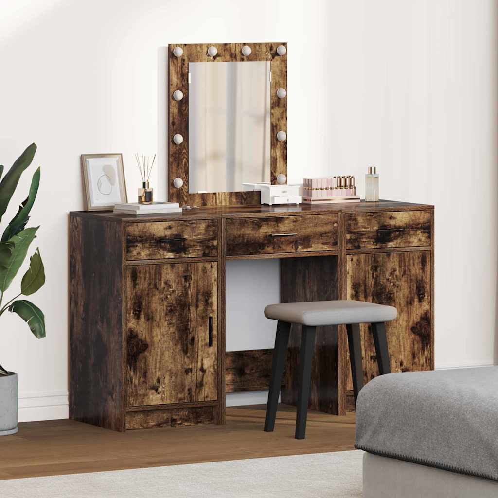 Table de Toilette avec tiroir 3 pcs Marron 50 x 41 x 135 cm - XIOS