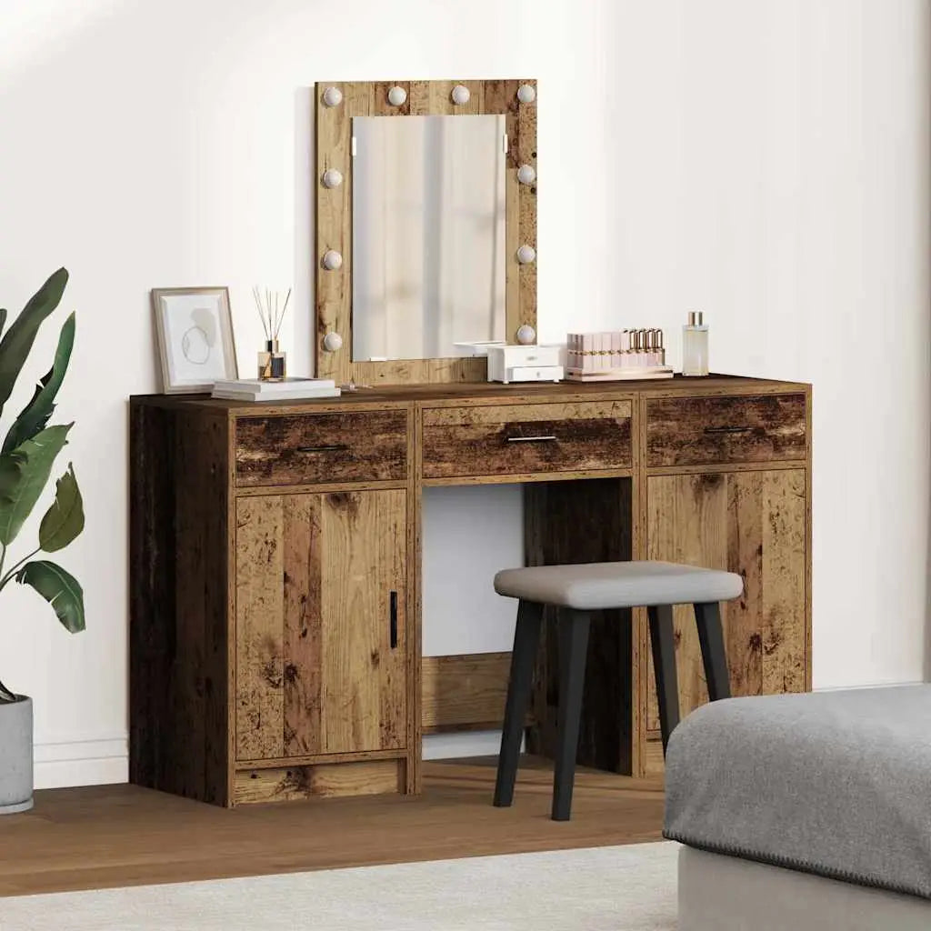 Table de Toilette Marron 50 x 41 x 135 cm Bois d’ingénierie - XIOS