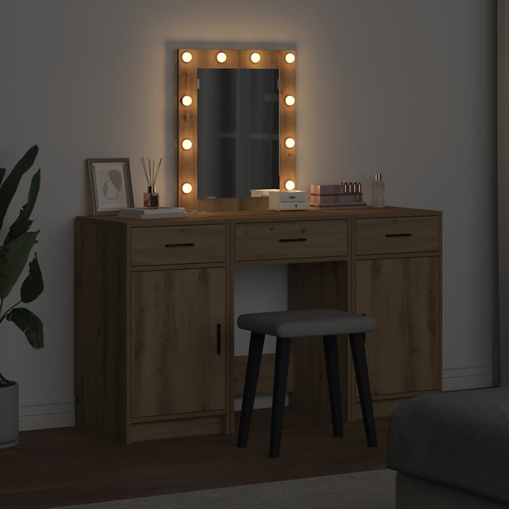 Table de Toilette Marron 50 x 41 x 135 cm Bois d'ingénierie - XIOS
