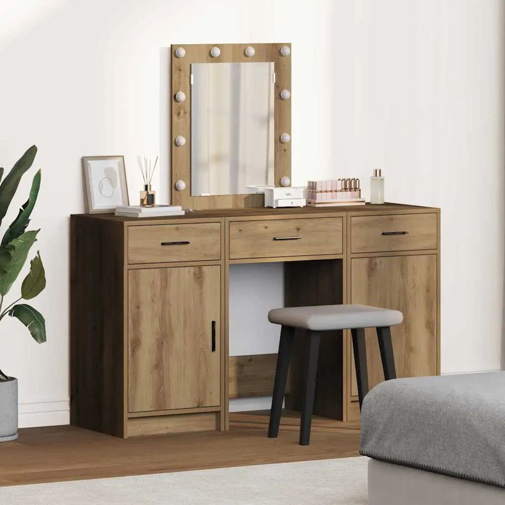 Table de Toilette Marron 50 x 41 x 135 cm Bois d’ingénierie - XIOS
