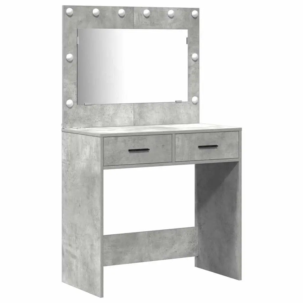 Table de Toilette 2 pc Gris 78,5 x 41 x 135 cm - XIOS