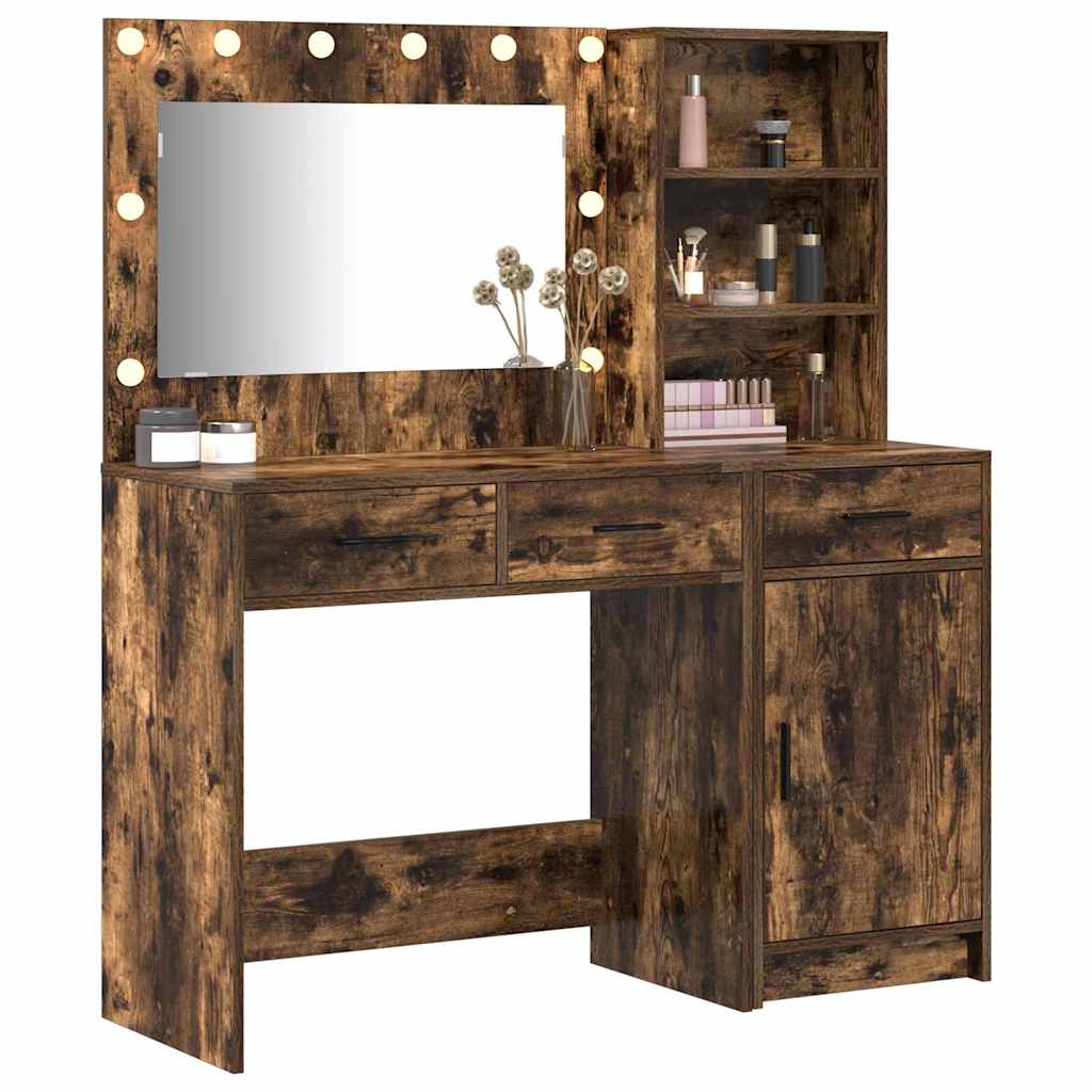 Table de Toilette avec tiroir 2 pcs Marron 78.5 x 41 x 135 cm - XIOS