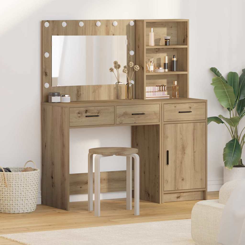 Table de Toilette avec tiroir 2 pcs Marron 78.5 x 41 x 135 cm - XIOS