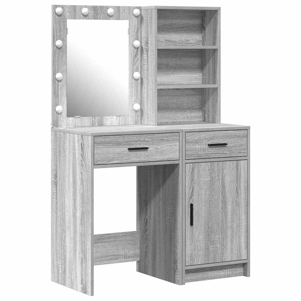 Ensemble de Coiffeuse 2 pcs Sonoma gris 50 x 41 x 135 cm - XIOS
