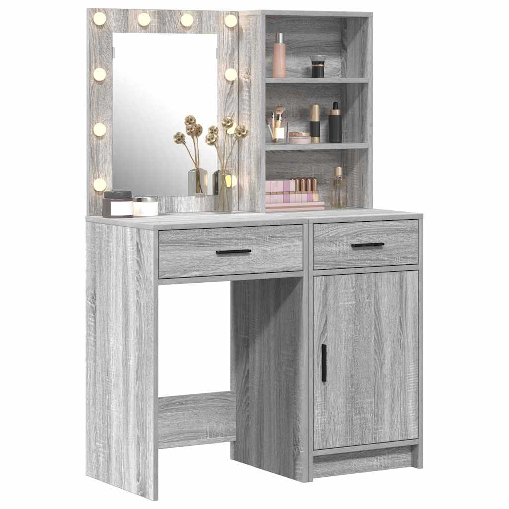 Ensemble de Coiffeuse 2 pcs Sonoma gris 50 x 41 x 135 cm - XIOS