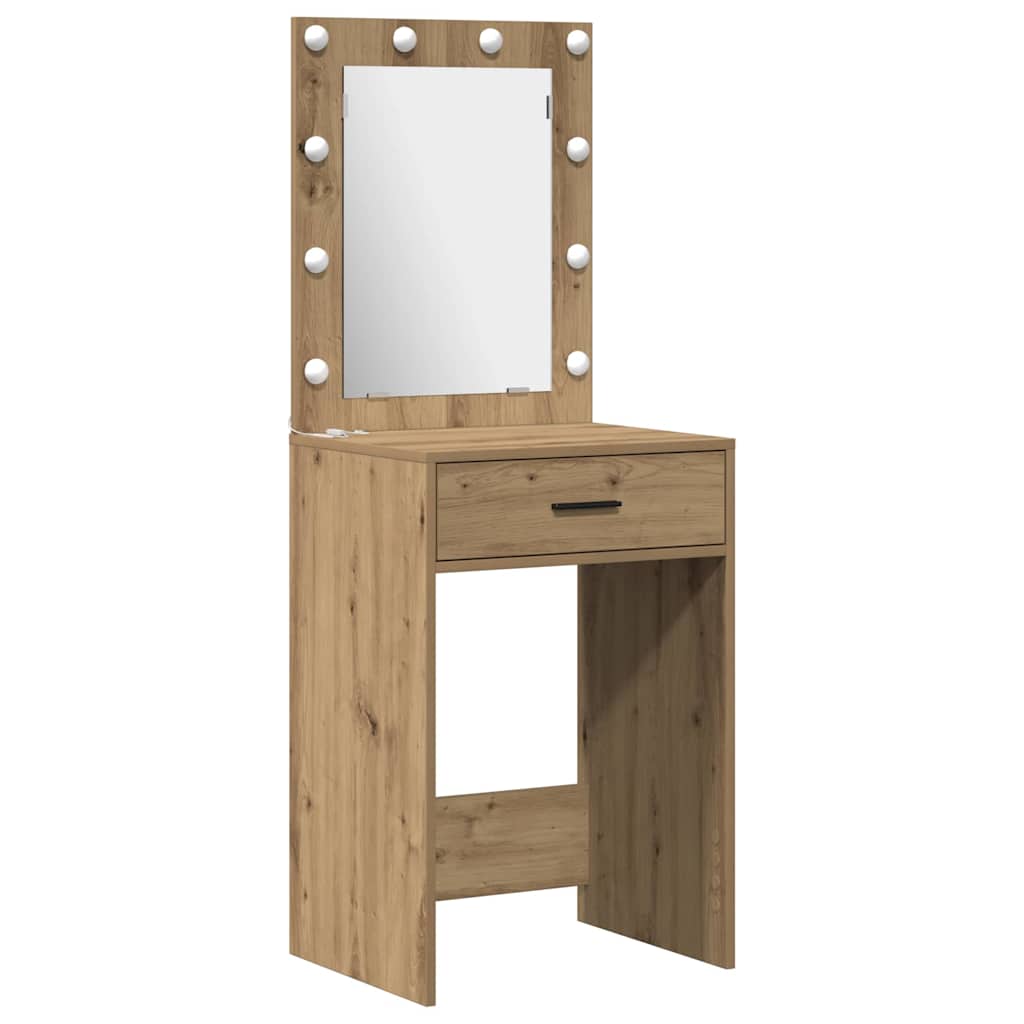 Ensemble de Coiffeuse 2 pcs chêne artisanal 50 x 41 x 135 cm - XIOS