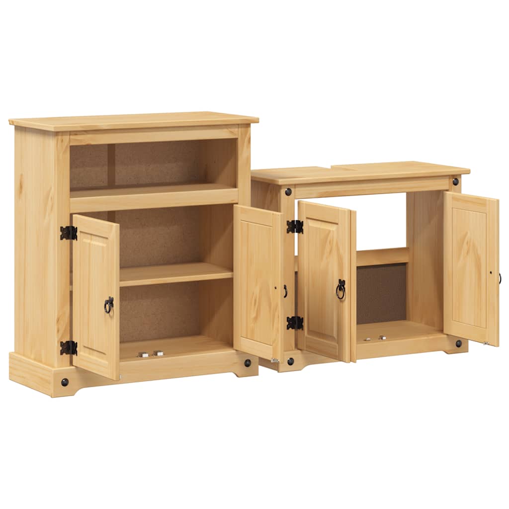 Ensemble de meubles salle de bain 2 pcs Corona bois pin massif - XIOS