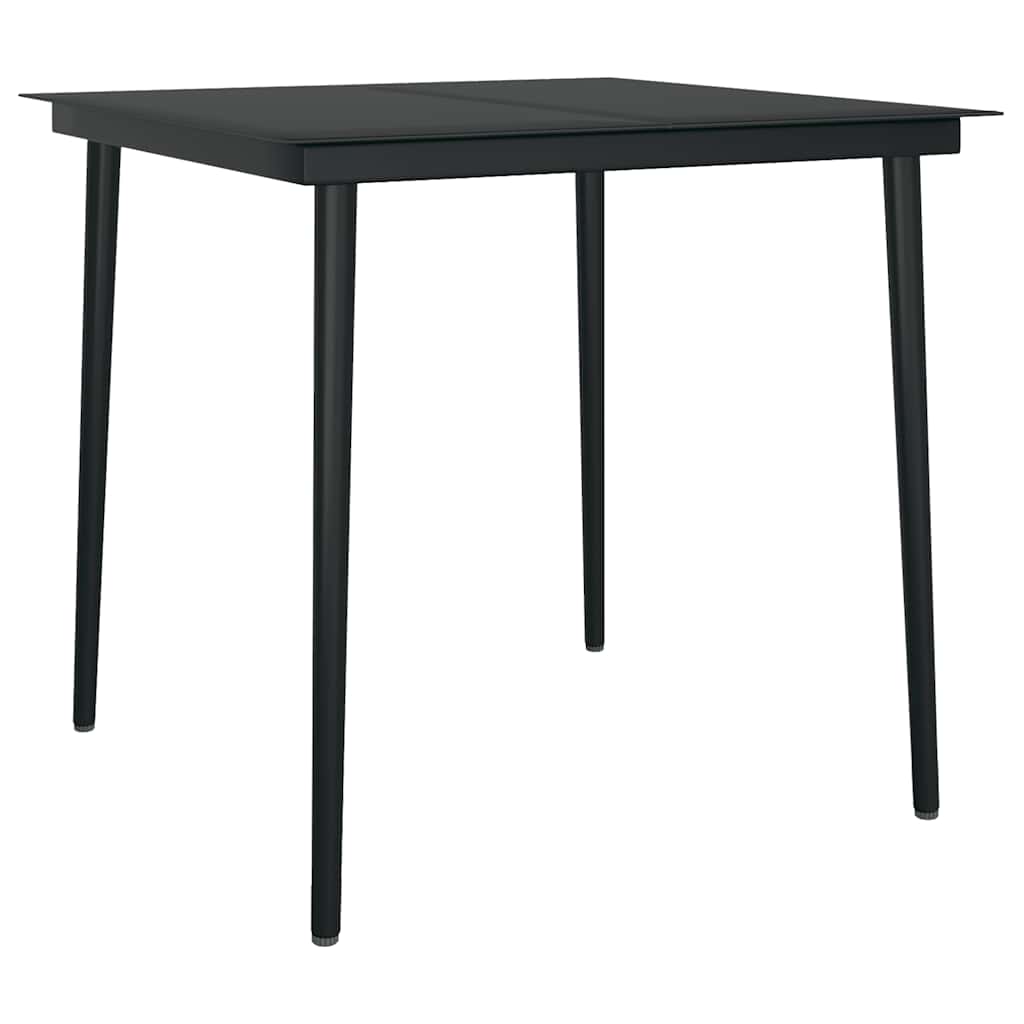 Ensemble à manger jardin coussins 5 pcs gris poly rotin verre