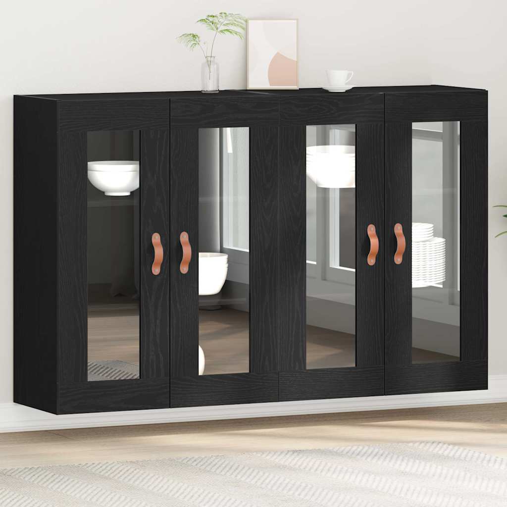 Meuble mural 2 pcs Chêne noir 69,5 x 34 x 90 cm - XIOS