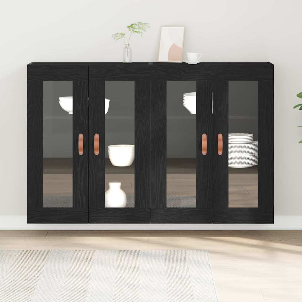 Meuble mural 2 pcs Chêne noir 69,5 x 34 x 90 cm - XIOS