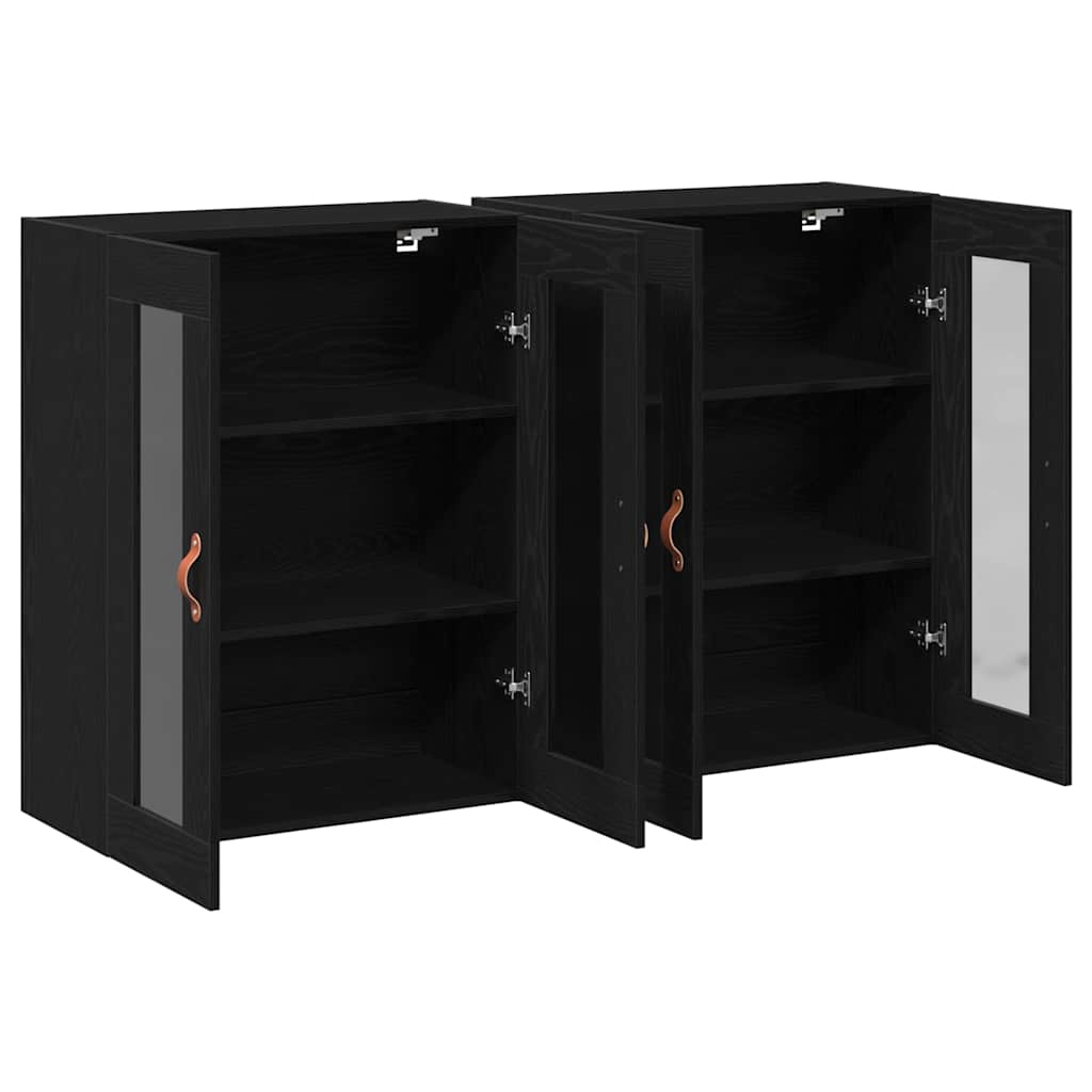 Meuble mural 2 pcs Chêne noir 69,5 x 34 x 90 cm - XIOS