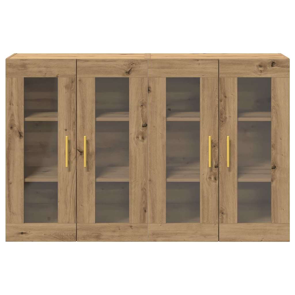 Meuble mural 2 pcs chêne artisanal 69,5 x 34 x 90 cm - XIOS