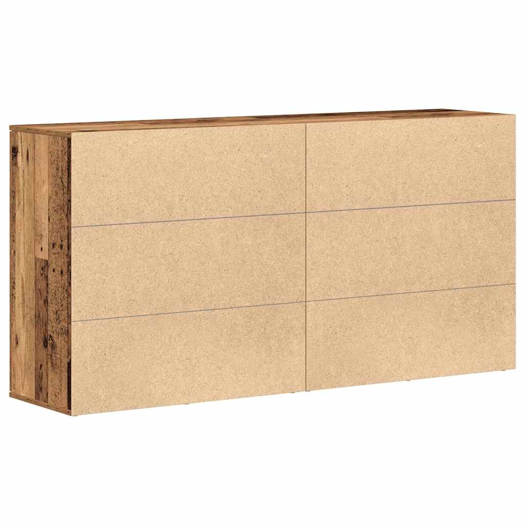 Buffets 2 pcs Bois ancien 79 x 38 x 80 cm Bois d'ingénierie - XIOS