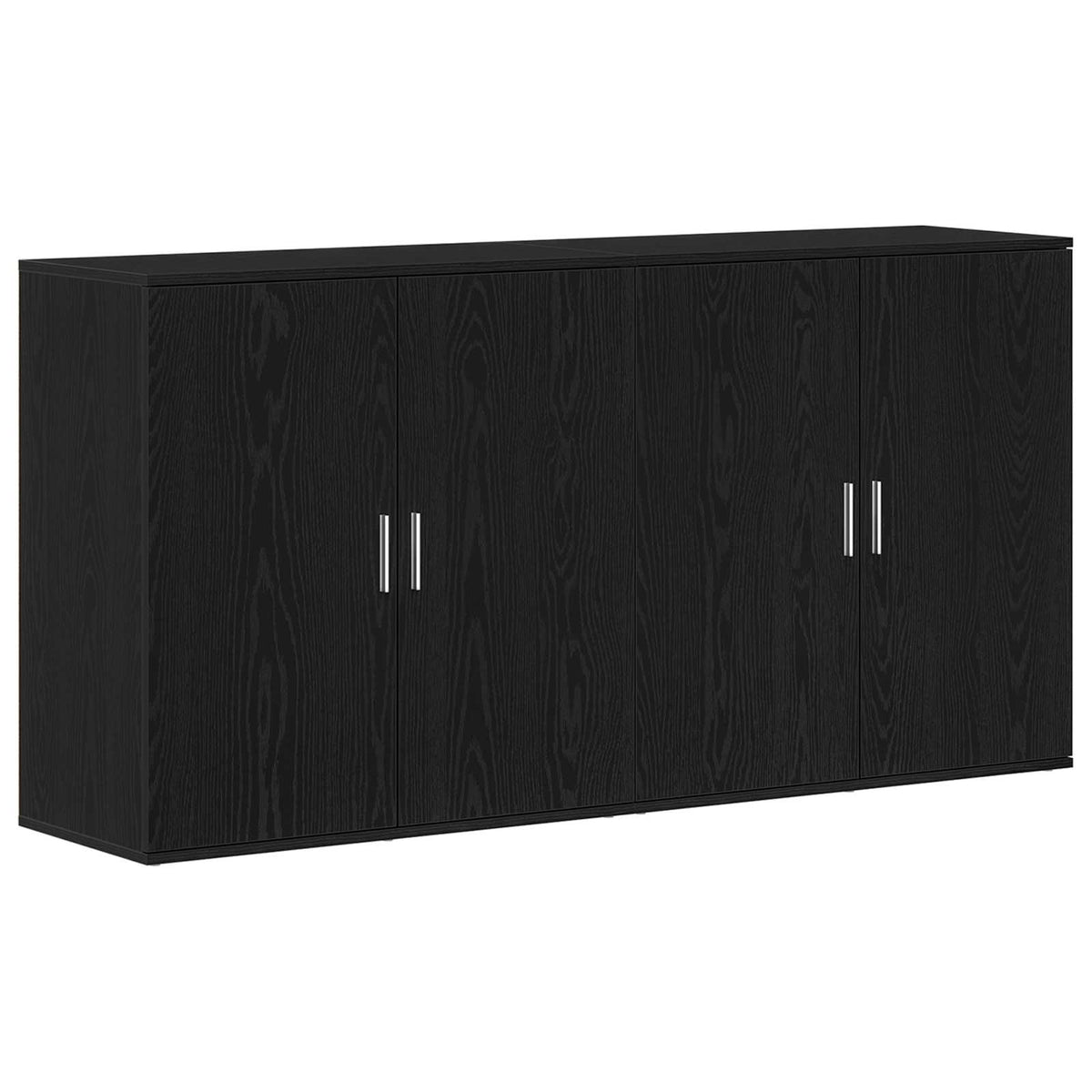 Buffet 2 pc Chêne noir 79 x 38 x 80 cm Bois d'ingénierie - XIOS