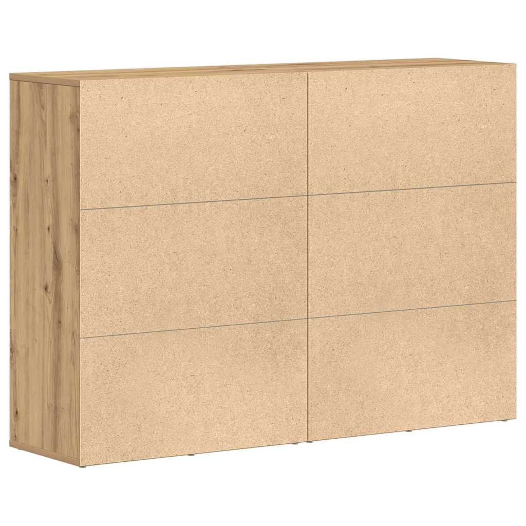 Buffets 2 pcs chêne artisanal 60 x 31 x 84 cm Bois d'ingénierie - XIOS