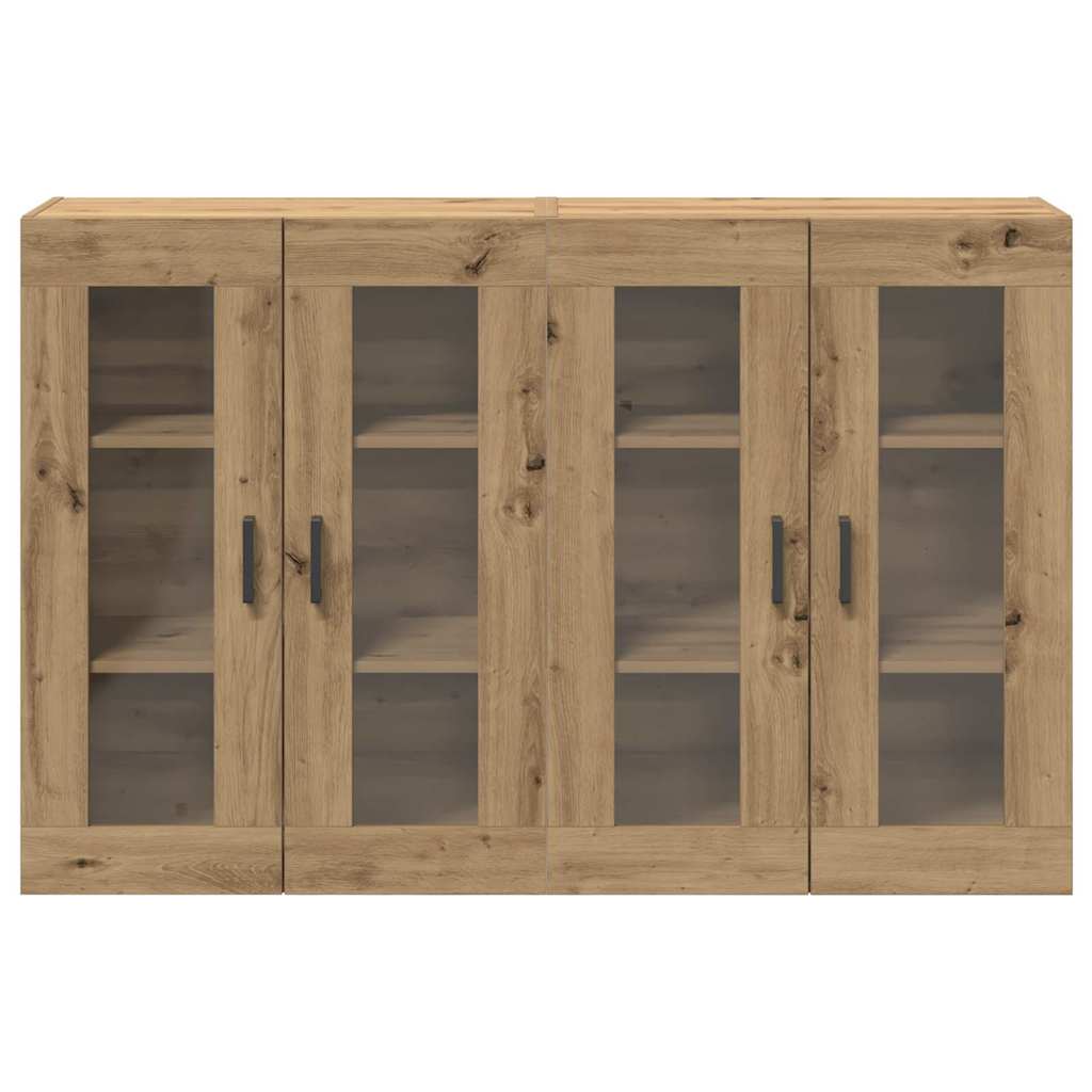 Meuble mural 2 pcs chêne artisanal 69,5 x 34 x 90 cm - XIOS