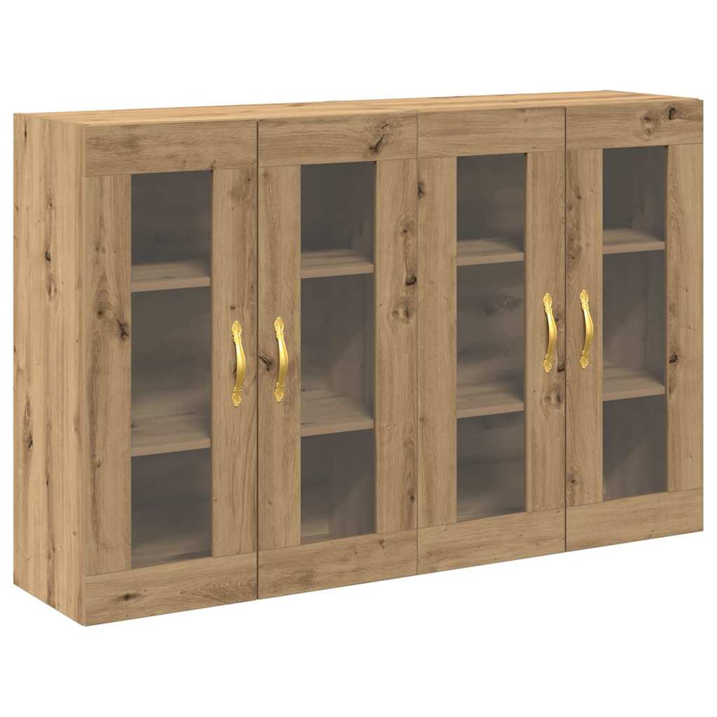 Meuble mural 2 pcs chêne artisanal 69,5 x 34 x 90 cm - XIOS