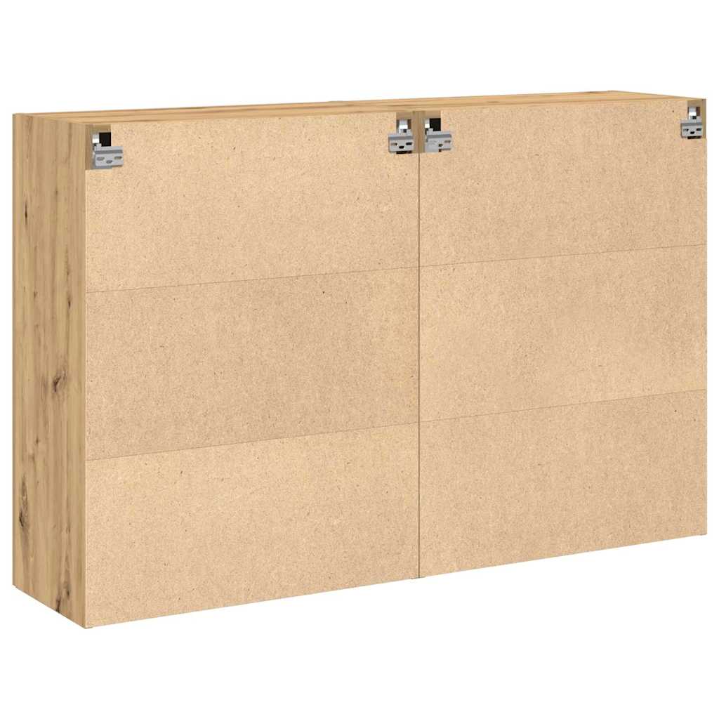 Meuble mural 2 pcs chêne artisanal 69,5 x 34 x 90 cm - XIOS