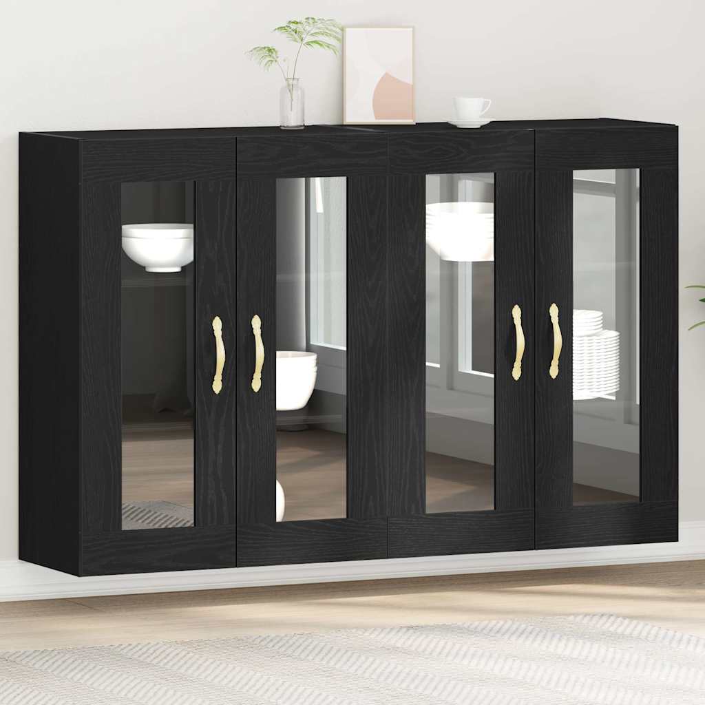 Meuble mural 2 pcs Chêne noir 69,5 x 34 x 90 cm - XIOS