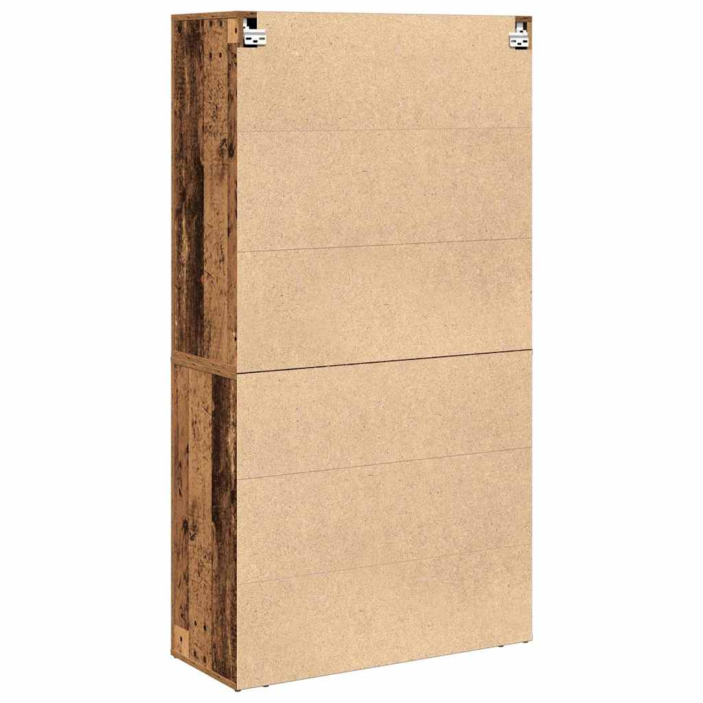 Haut meuble Bois ancien 80 x 33 x 150 cm Bois d'ingénierie - XIOS