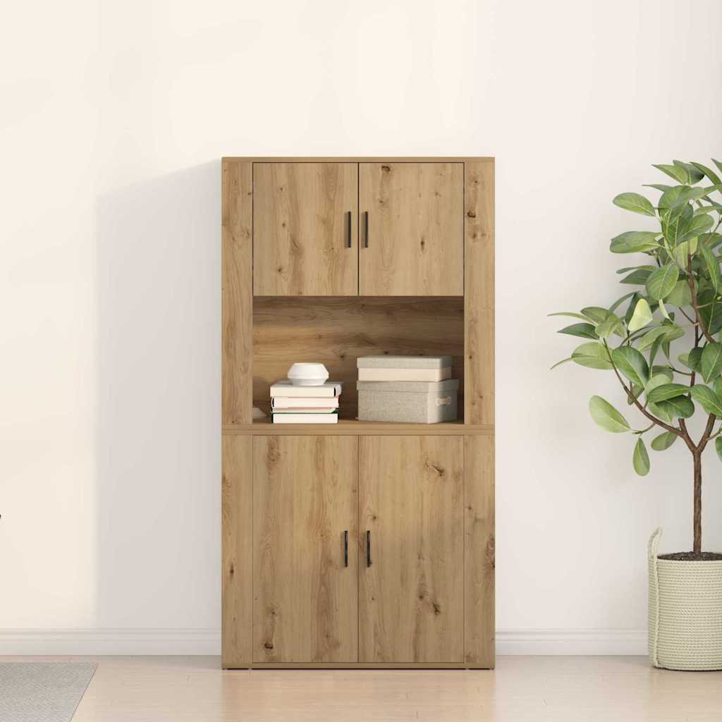 Haut Armoire Chêne artisanal 80 x 33 x 150 cm Bois d'ingénierie - XIOS