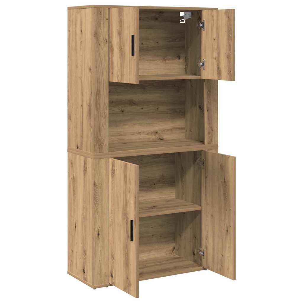 Haut Armoire Chêne artisanal 80 x 33 x 150 cm Bois d'ingénierie - XIOS